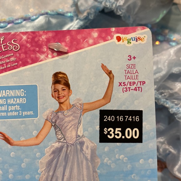 Disney Princess Cinderella dress with iridescent sparkles and layers of dress - Picture 10 of 13